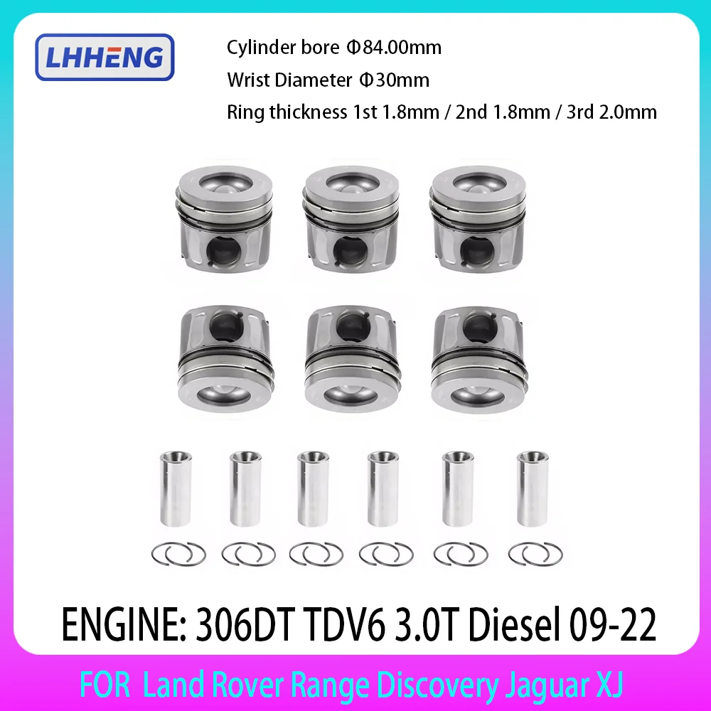 306DT TDV6 3.0T Diesel Piston Kit For 09-22 Land Rover Range Discovery Jaguar X761 X250 X260 X351 L319 L462 L405 L320 L494 L560
306DT TDV6 3.0T Diesel Piston Kit For 09-22 Land Rover Range Discovery Jaguar X761 X250 X260 X351 L319 L462 L405 L320 L494 L560