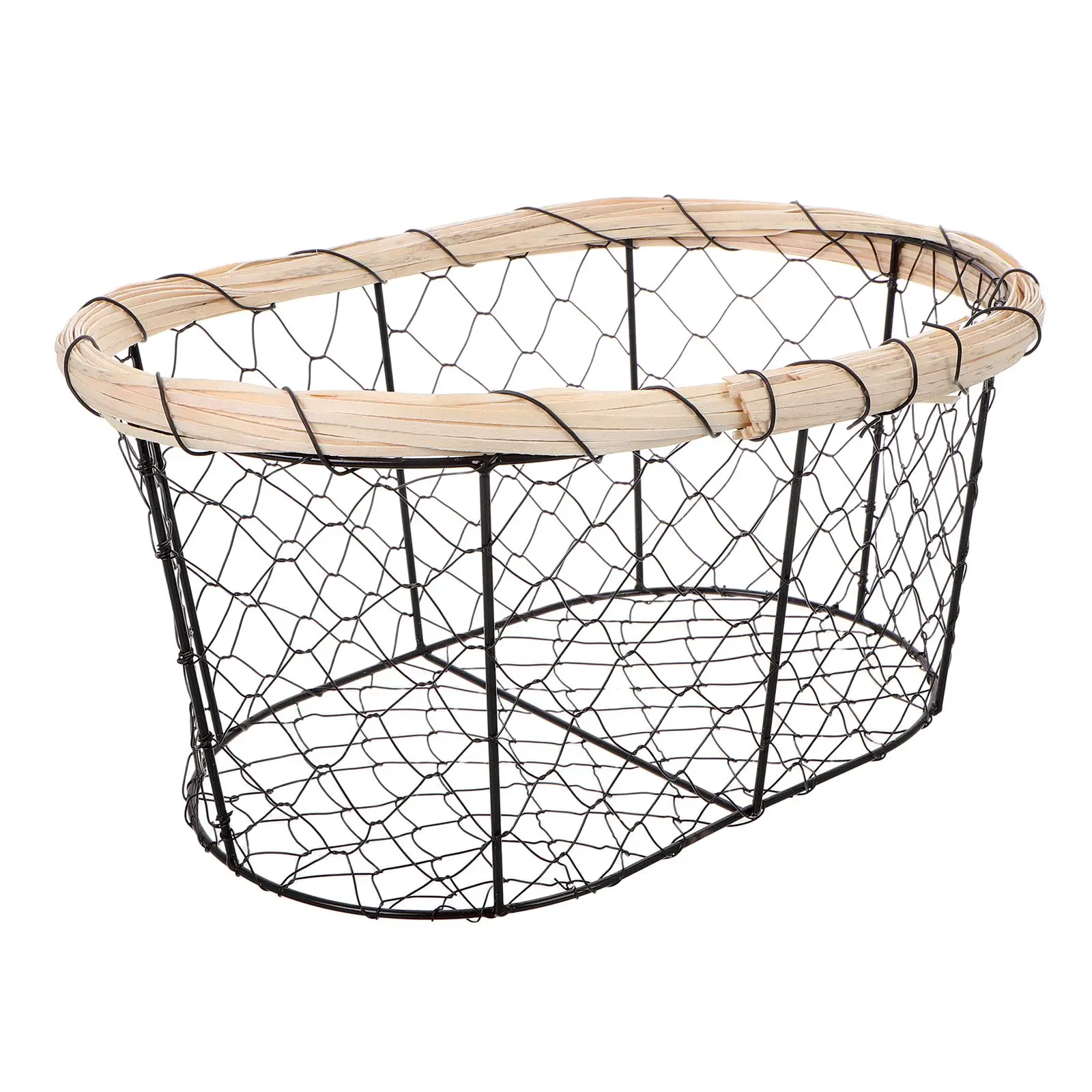 Iron Wire Basket for Bread Snacks Fruits Vegetables Eggs Multifunctional Harvest Container Storage Garden Kitchen
Iron Wire Basket for Bread Snacks Fruits Vegetables Eggs Multifunctional Harvest Container Storage Garden Kitchen