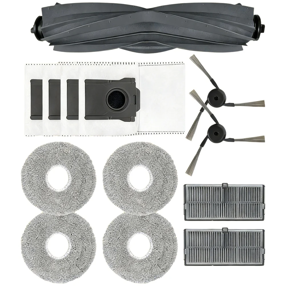 【GRATEFUL】Replacement Accessories For Mova P50 PRO ULTRA Vacuum- Main Roller Rubber, Side Brush, Filter, Mop Pad& Dust Bag
【GRATEFUL】Replacement Accessories For Mova P50 PRO ULTRA Vacuum- Main Roller Rubber, Side Brush, Filter, Mop Pad& Dust Bag