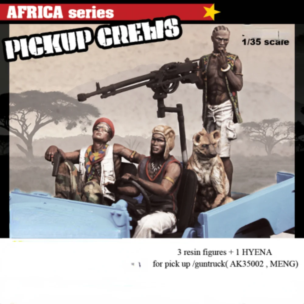 1/35 Resin Figure Assembled Model Kit Modern Military Miniature African Soldiers 3 People and Dogs Unassembled Unpainted N845
1/35 Resin Figure Assembled Model Kit Modern Military Miniature African Soldiers 3 People and Dogs Unassembled Unpainted N845