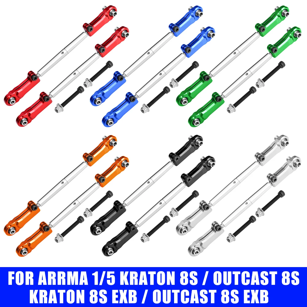 GPM for ARRMA 1/5 KRATON OUTCAST EXB 8S RC Car Metal Rear Upper Arm Links Tie Rod ARA340156 + ARA330567 ARA330745 + ARA330744
GPM for ARRMA 1/5 KRATON OUTCAST EXB 8S RC Car Metal Rear Upper Arm Links Tie Rod ARA340156 + ARA330567 ARA330745 + ARA330744