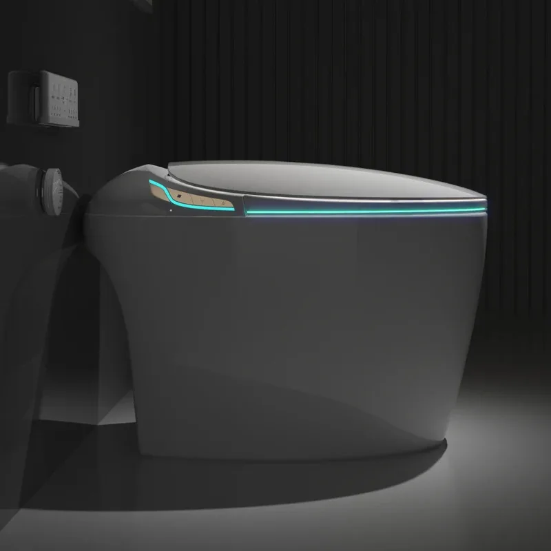 Unique Smart Toilet with Bidet Built In, Intelligent One Piece Toilet For Modern Bathroom, Auto Open/Close Seat, Foot Sensor
Unique Smart Toilet with Bidet Built In, Intelligent One Piece Toilet For Modern Bathroom, Auto Open/Close Seat, Foot Sensor