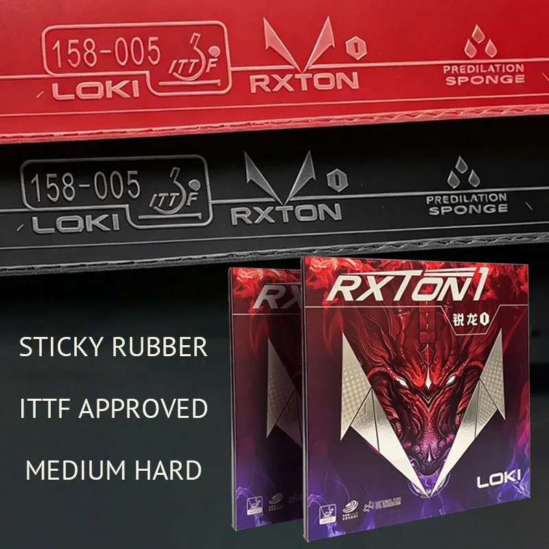 LOKI RXTON 1 Table Tennis Rubber Sticky Ping Pong Rubber Sheet with Kunlun Sponge Best for Beginners or Training
LOKI RXTON 1 Table Tennis Rubber Sticky Ping Pong Rubber Sheet with Kunlun Sponge Best for Beginners or Training