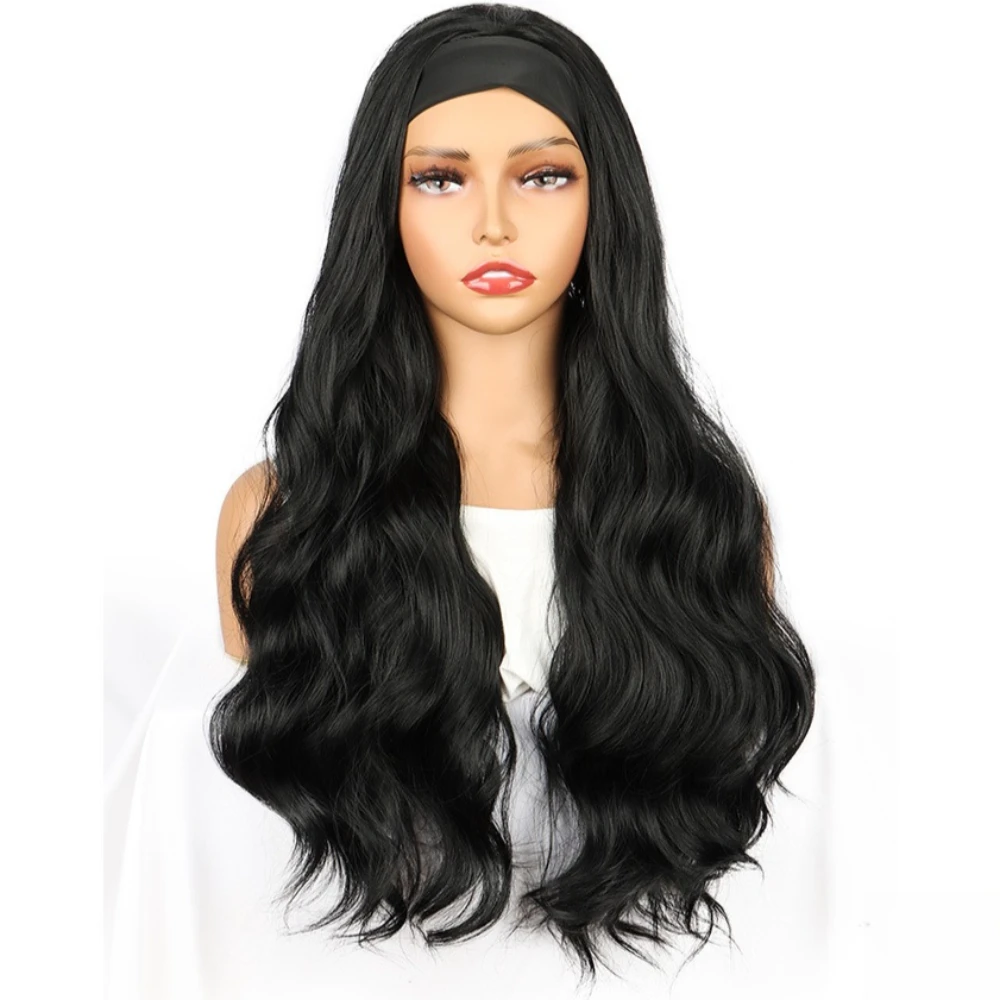 26inch Long Wavy Headband Wig Natural Loose Body Wave Glueless Synthetic Hair Half-Wig for Women Daily Wear Headband Hair Wigs
26inch Long Wavy Headband Wig Natural Loose Body Wave Glueless Synthetic Hair Half-Wig for Women Daily Wear Headband Hair Wigs