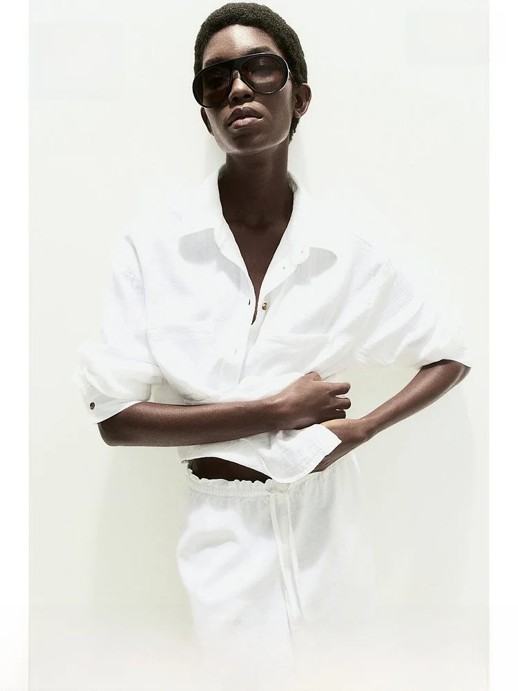 H&M Women's Shirt Spring Commute Casual Atmosphere Turn-down Collar Loose Fit Long Sleeve Cotton Color Business Casual
H&M Women's Shirt Spring Commute Casual Atmosphere Turn-down Collar Loose Fit Long Sleeve Cotton Color Business Casual