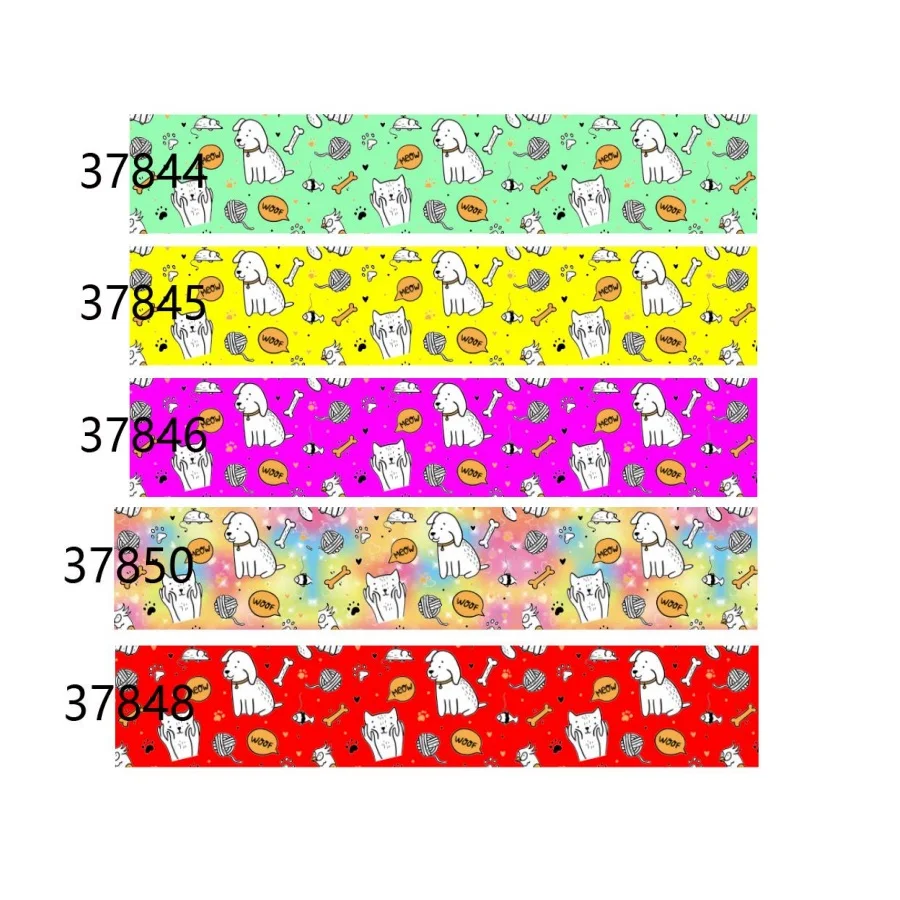 Dog Theme Printed Grosgrain Ribbon for Hairbows DIY Gift Craft Materials Sewing Accessories DIY 5yards
Dog Theme Printed Grosgrain Ribbon for Hairbows DIY Gift Craft Materials Sewing Accessories DIY 5yards