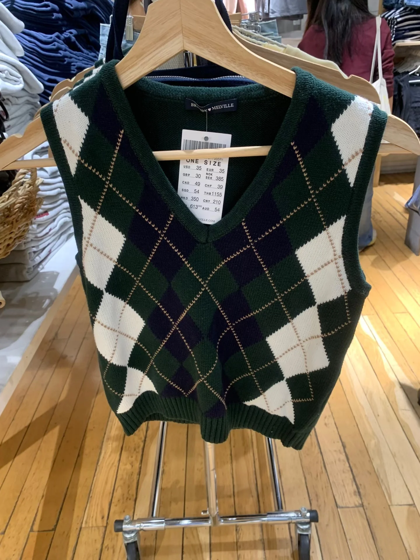 American College Sle Knitted Vest Women's V-Ne Overhead Diamond id Inner Wear Outer Wear Brandy BM Pure Cotton Workwear
American College Sle Knitted Vest Women's V-Ne Overhead Diamond id Inner Wear Outer Wear Brandy BM Pure Cotton Workwear