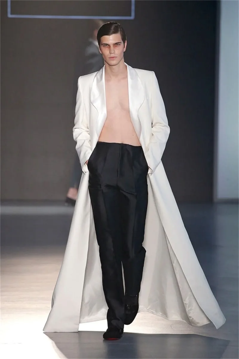 White Men Suits 2 Piece Long Blazer+Pants Wedding Tuxedos Maxi Coat Custom Made Formal Office Cotton Jacket Trousers
White Men Suits 2 Piece Long Blazer+Pants Wedding Tuxedos Maxi Coat Custom Made Formal Office Cotton Jacket Trousers