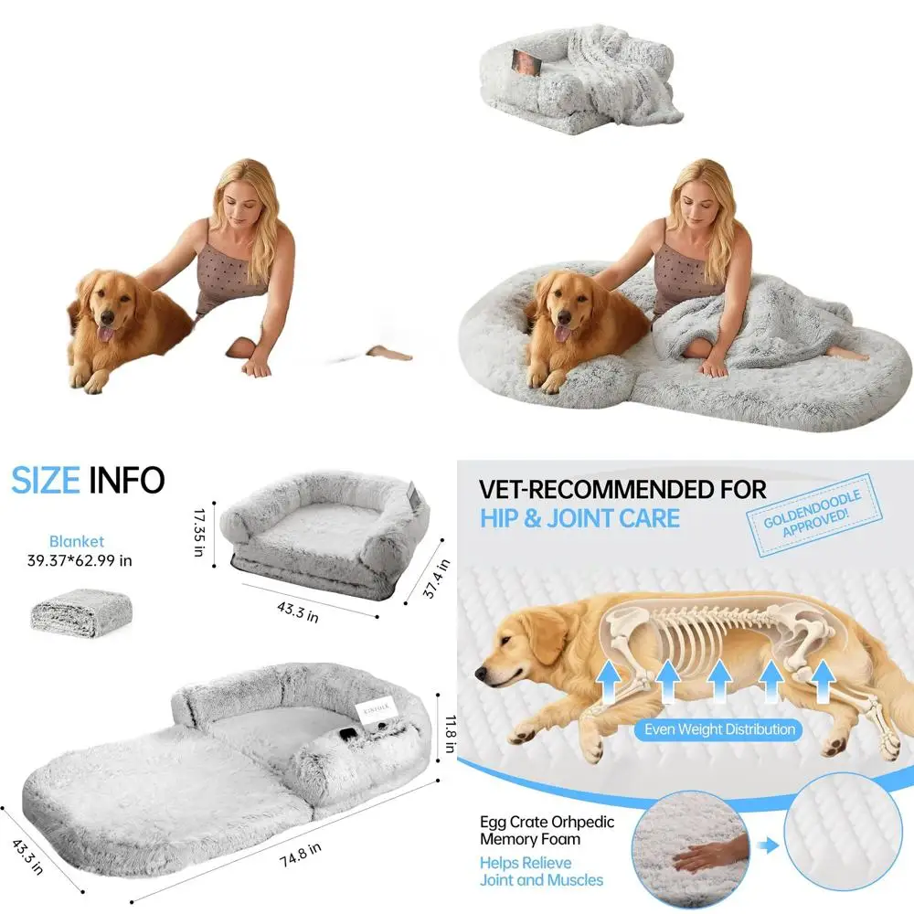 Orthopedic Memory Foam Dog Bed, Foldable & Washable, Large Size for Adult Pets, 74.8x43.3x11.81
Orthopedic Memory Foam Dog Bed, Foldable & Washable, Large Size for Adult Pets, 74.8x43.3x11.81