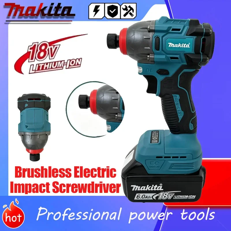 Makita 18V Brushless Cordless Impact Driver, Portable Electric Screwdriver Power Tool Compatible with Makita Lithium Battery
Makita 18V Brushless Cordless Impact Driver, Portable Electric Screwdriver Power Tool Compatible with Makita Lithium Battery