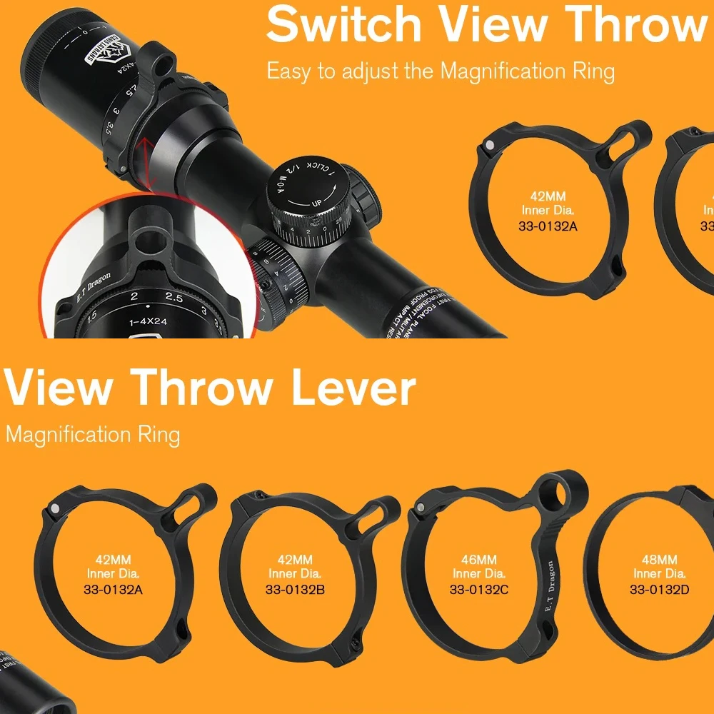 Hunting Airsoft accessories E.T Dragon Black Riflescopes Switch View Throw Lever Hinged Design Compatibility 46mm gs33-0132C
Hunting Airsoft accessories E.T Dragon Black Riflescopes Switch View Throw Lever Hinged Design Compatibility 46mm gs33-0132C