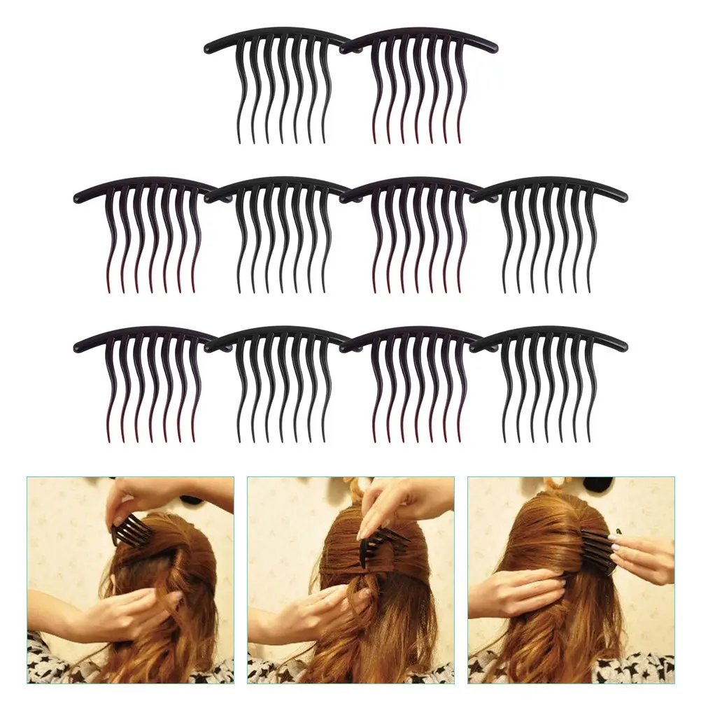 10Pcs Side Hair Combs for Women Wavy Tooth Design Gentle Hold Fine Thin Hair Wedding Veil Anchoring Daily Festival Styling
10Pcs Side Hair Combs for Women Wavy Tooth Design Gentle Hold Fine Thin Hair Wedding Veil Anchoring Daily Festival Styling