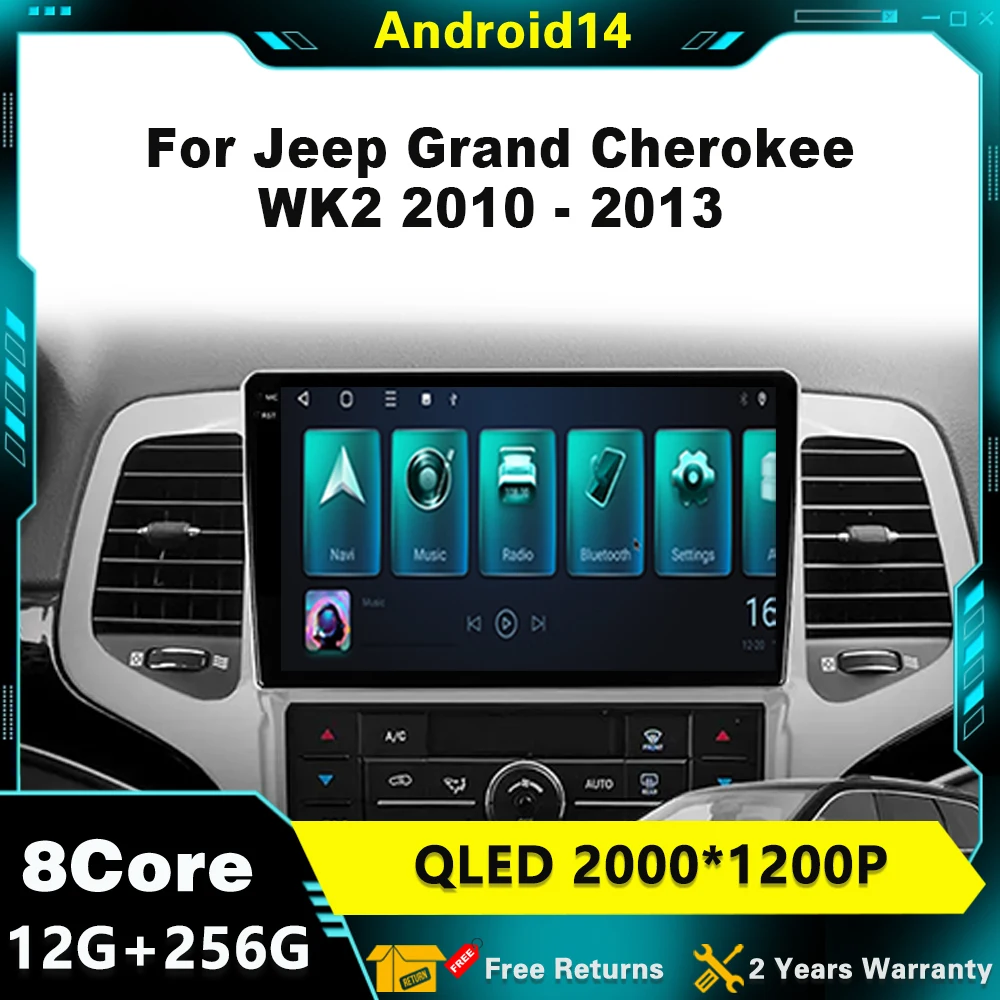 Car Radio Android 14 For Jeep Grand Cherokee WK2 2010 - 2013 Multimedia Player Navigation GPS WIFI Wireless Carplay Head Unit
Car Radio Android 14 For Jeep Grand Cherokee WK2 2010 - 2013 Multimedia Player Navigation GPS WIFI Wireless Carplay Head Unit