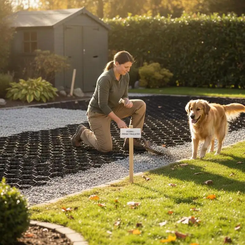 Geocell Ground Grid 25x9.5 FT 3 Inch Depth For Driveway Patio RV Parking Walkway Garden 1880 LBS Load Capacity Permeable Gravel Grid Paver Retainer System High Strength Polyethylene Honeycomb Structure Slope Stabilization Base
Geocell Ground Grid 25x9.5 FT 3 Inch Depth For Driveway Patio RV Parking Walkway Garden 1880 LBS Load Capacity Permeable Gravel Grid Paver Retainer System High Strength Polyethylene Honeycomb Structure Slope Stabilization Base