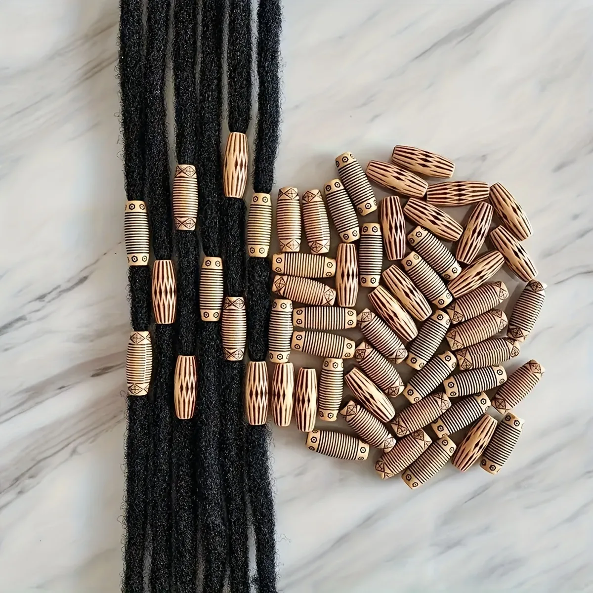30pcs/Pack Mix Imitation Wood Plastic Crochet Hair Braid Dread Dreadlock Beads Rings Tube for Women Men Hair Accessories
30pcs/Pack Mix Imitation Wood Plastic Crochet Hair Braid Dread Dreadlock Beads Rings Tube for Women Men Hair Accessories