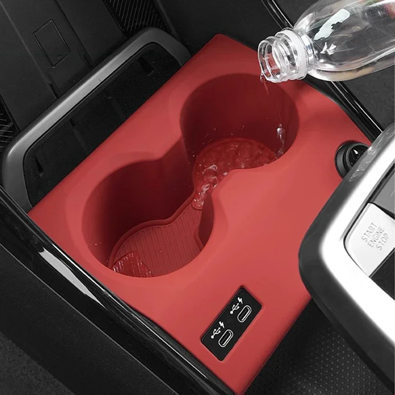 For BMW X1 X2 iX1 2022- 2024 Console Silicone Water Cup Holder Half pack water cup anti slip waterproof pad Interior Accessories
For BMW X1 X2 iX1 2022- 2024 Console Silicone Water Cup Holder Half pack water cup anti slip waterproof pad Interior Accessories