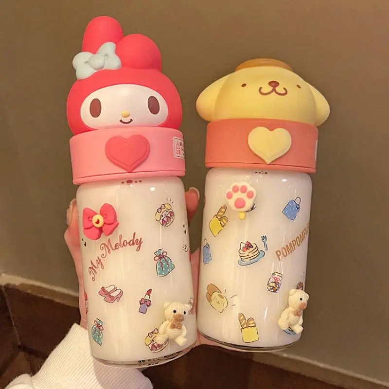 Sanrio Kuromi Mymelody Hellokitty Cinnamoroll Cute Water Cup Girl's Glass Portable Small High Temperature Resistant Student Cup
Sanrio Kuromi Mymelody Hellokitty Cinnamoroll Cute Water Cup Girl's Glass Portable Small High Temperature Resistant Student Cup