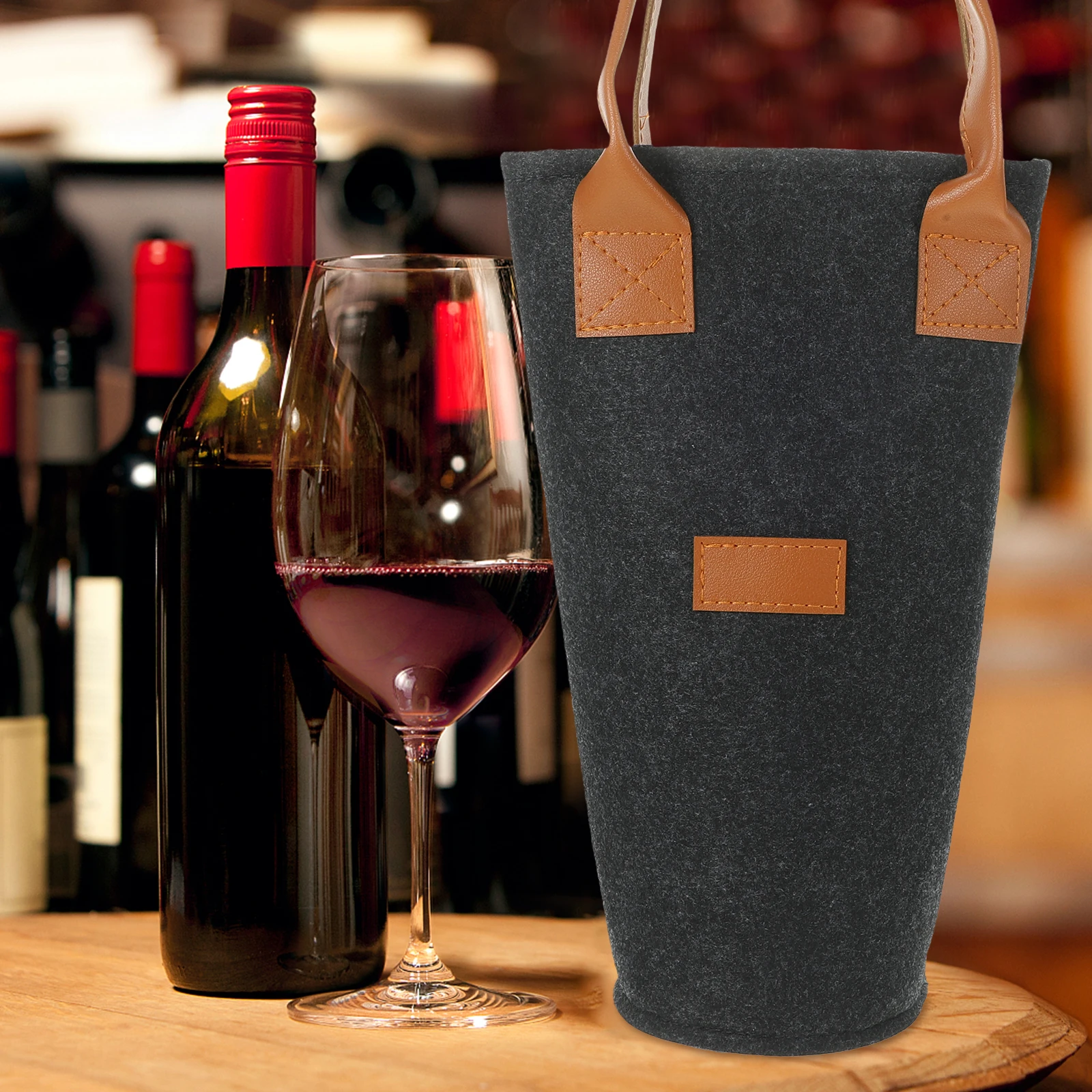 2Pcs Bag Felt Material Sturdy Portable Gift Bags For Red Bottle Carrier Decorative Divided Tote Travel Reusable
2Pcs Bag Felt Material Sturdy Portable Gift Bags For Red Bottle Carrier Decorative Divided Tote Travel Reusable
