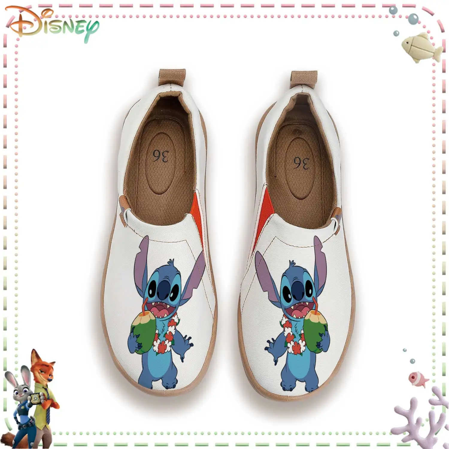Women's Disney Lilo & Stitch Slip-On Sneakers, Breathable Canvas Casual Shoes, Lightweight Loafers with Cute Cartoon Print
Women's Disney Lilo & Stitch Slip-On Sneakers, Breathable Canvas Casual Shoes, Lightweight Loafers with Cute Cartoon Print