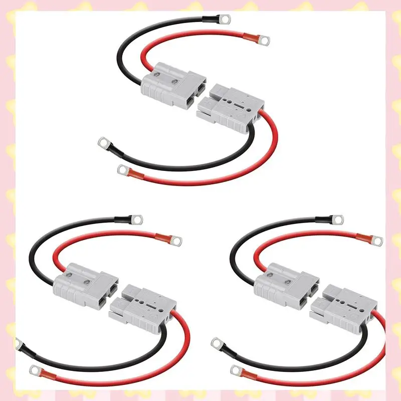 AB51 6X Anderson Connector 50A Kit Anderson Plug 8 Guage 30Cm Battery Cables Waterproof Quick Connectors For Lifepo4
AB51 6X Anderson Connector 50A Kit Anderson Plug 8 Guage 30Cm Battery Cables Waterproof Quick Connectors For Lifepo4