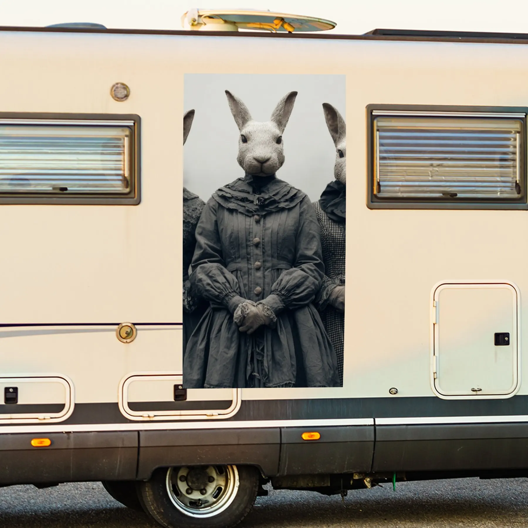 Rabbit - Faced Figures Mystic Vinyl Decal for motorhome car door, Waterproof Self-Adhesive Vinyl Stickers, Decoration Protection
Rabbit - Faced Figures Mystic Vinyl Decal for motorhome car door, Waterproof Self-Adhesive Vinyl Stickers, Decoration Protection