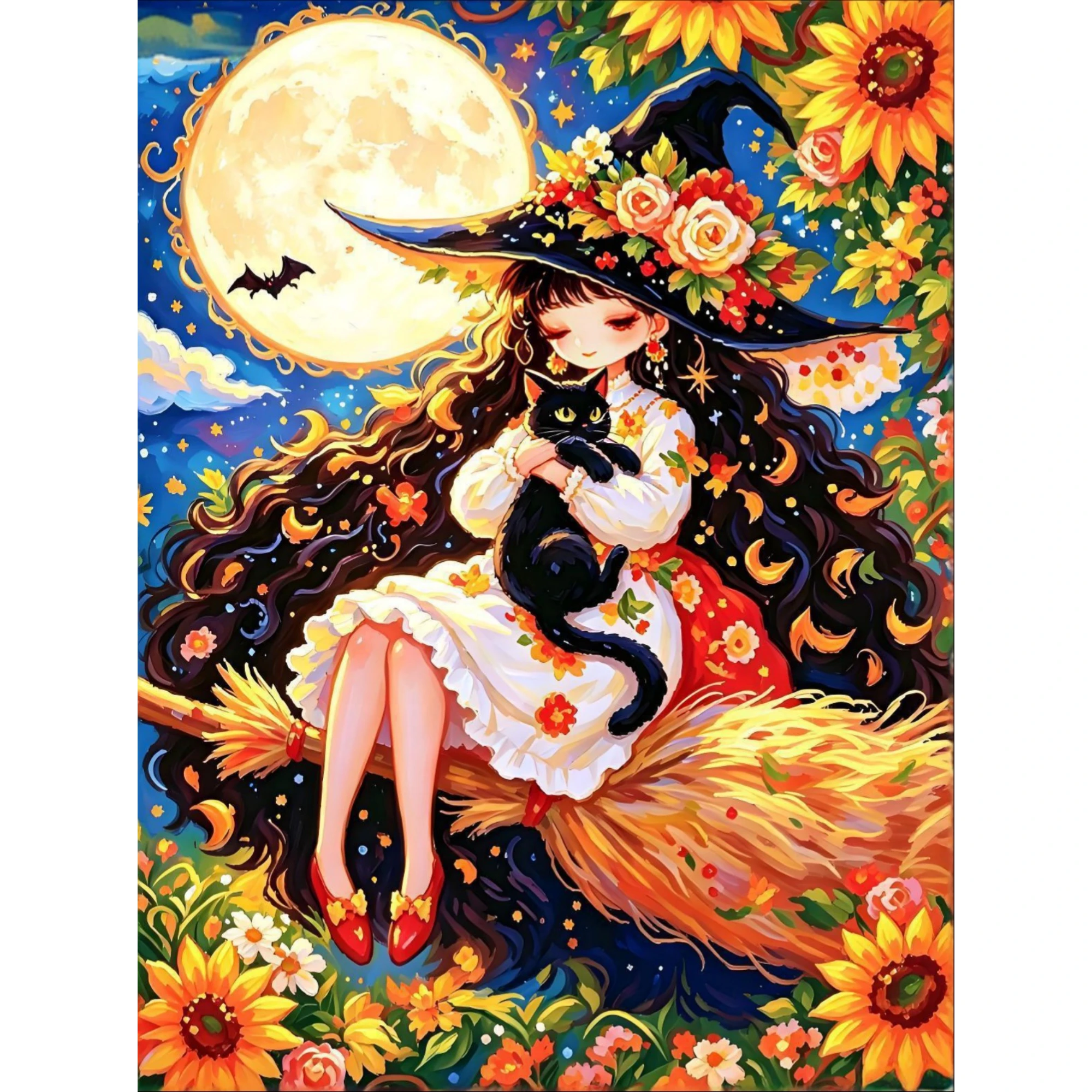 Jigsaw Puzzle 1000pcs For Adults Enchanted Witch Black Cat Design Rectangle Paper Arts And Crafts Home Decor Gift Brain Teaser
Jigsaw Puzzle 1000pcs For Adults Enchanted Witch Black Cat Design Rectangle Paper Arts And Crafts Home Decor Gift Brain Teaser