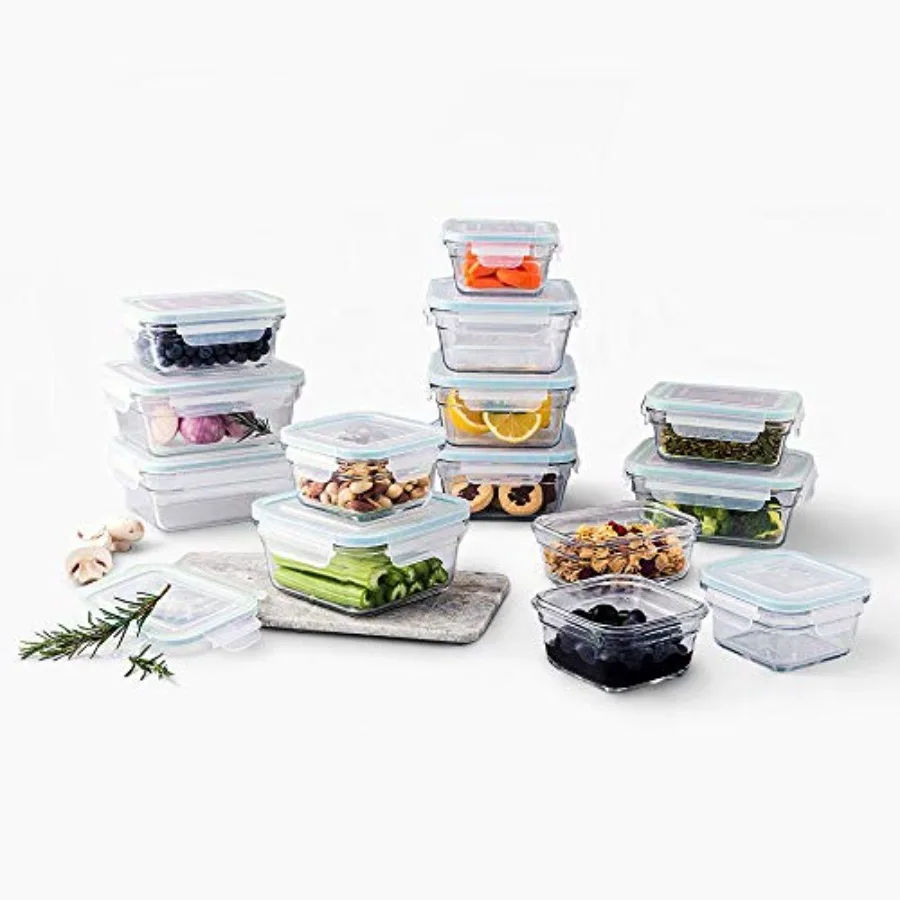 Kitchen storage: borosilicate glass containers, clear, oven and microwave safe, 28-piece set
Kitchen storage: borosilicate glass containers, clear, oven and microwave safe, 28-piece set