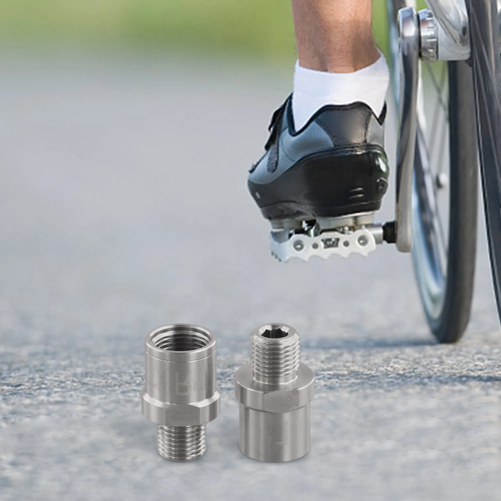 For Bicycle Maintenance Stainless Steel Adapters Bicycle Pedal Spacer Kit Adapter Weight 52.4g Fit 9 16 Inch Pedals
For Bicycle Maintenance Stainless Steel Adapters Bicycle Pedal Spacer Kit Adapter Weight 52.4g Fit 9 16 Inch Pedals