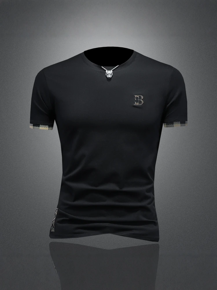 Cooling ort Sve T-irt Men's Summer New Sle Simple Color High-End Feel round Ne f Sve Slim Comfortable ...
Cooling ort Sve T-irt Men's Summer New Sle Simple Color High-End Feel round Ne f Sve Slim Comfortable ...