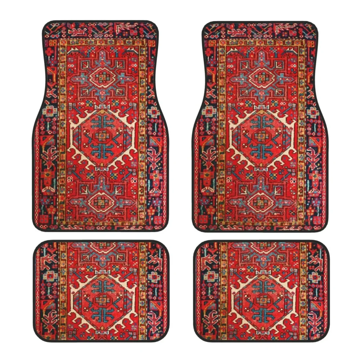 4PCS Antique Oriental Turkish Persian Carpet Front Rear Mat Set, Decorative Car Floor Carpets Rugs, fit for many cars, supplies
4PCS Antique Oriental Turkish Persian Carpet Front Rear Mat Set, Decorative Car Floor Carpets Rugs, fit for many cars, supplies