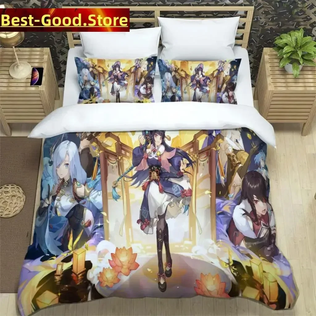 Genshin Impact Digital Printed Polyester Bedding Set For Boys And Girls Three Piece Comfortable Soft Couple Gift Bedding Sets
Genshin Impact Digital Printed Polyester Bedding Set For Boys And Girls Three Piece Comfortable Soft Couple Gift Bedding Sets