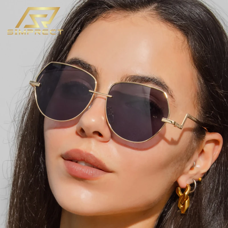 SIMPRECT Vintage Pilot Sunglasses For Women 2023 Luxury Brand Designer Quality UV Protection Sun Glasses Fashion Retro Shades
SIMPRECT Vintage Pilot Sunglasses For Women 2023 Luxury Brand Designer Quality UV Protection Sun Glasses Fashion Retro Shades