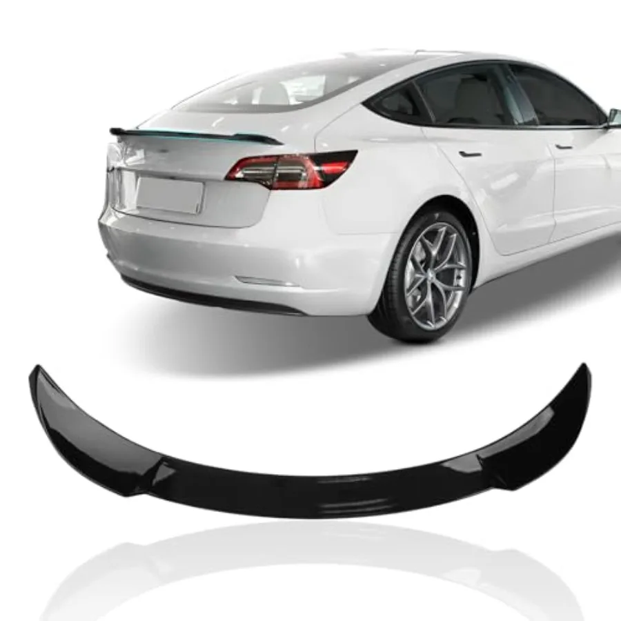 Model 3 Sport Rear Spoiler Wing - Glossy Black Compatible with 2017-2023 Tesla Model 3 Rear Lip Wing Spoiler
Model 3 Sport Rear Spoiler Wing - Glossy Black Compatible with 2017-2023 Tesla Model 3 Rear Lip Wing Spoiler