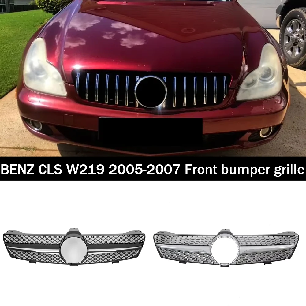 Chrome Silver Diamonds Style Bumper Grille For Benz CLS-Class W219 CLS350 CLS500 05-08 GTR Style Upper Grilles
Chrome Silver Diamonds Style Bumper Grille For Benz CLS-Class W219 CLS350 CLS500 05-08 GTR Style Upper Grilles