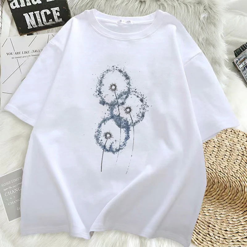 T-shirt Dandelion Fashion Watercolor 90s Short Sleeve Tshirt Spring Summer Female Tee Top Y2k Graphic T Shirt
T-shirt Dandelion Fashion Watercolor 90s Short Sleeve Tshirt Spring Summer Female Tee Top Y2k Graphic T Shirt