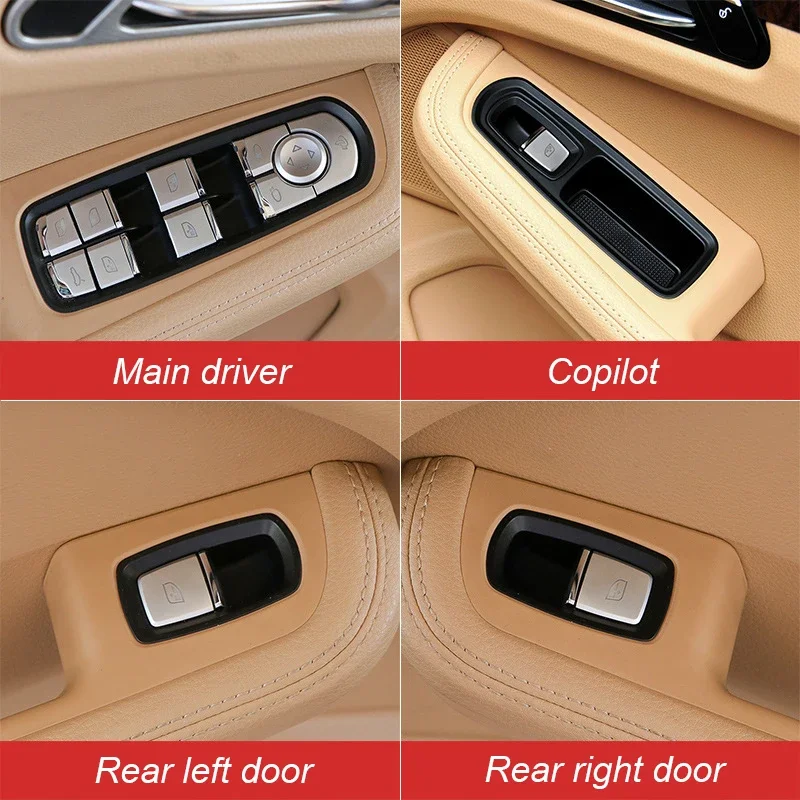 For Porsche Macan 95B Cayenne 92a 9ya Panamera 971 2010-2017 2018-2024 Car Window Lift Buttons Trim Sequin Sticker Modification
For Porsche Macan 95B Cayenne 92a 9ya Panamera 971 2010-2017 2018-2024 Car Window Lift Buttons Trim Sequin Sticker Modification