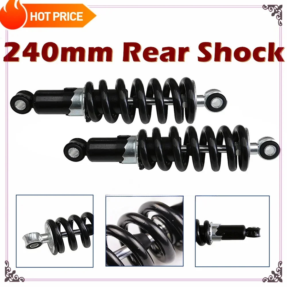 TDPRO Motorcycle 2PCS 240mm Rear Shock Absorber Suspension Motorcycle ATV Dirt Quad Go Kart 1200lbs Accessories
TDPRO Motorcycle 2PCS 240mm Rear Shock Absorber Suspension Motorcycle ATV Dirt Quad Go Kart 1200lbs Accessories