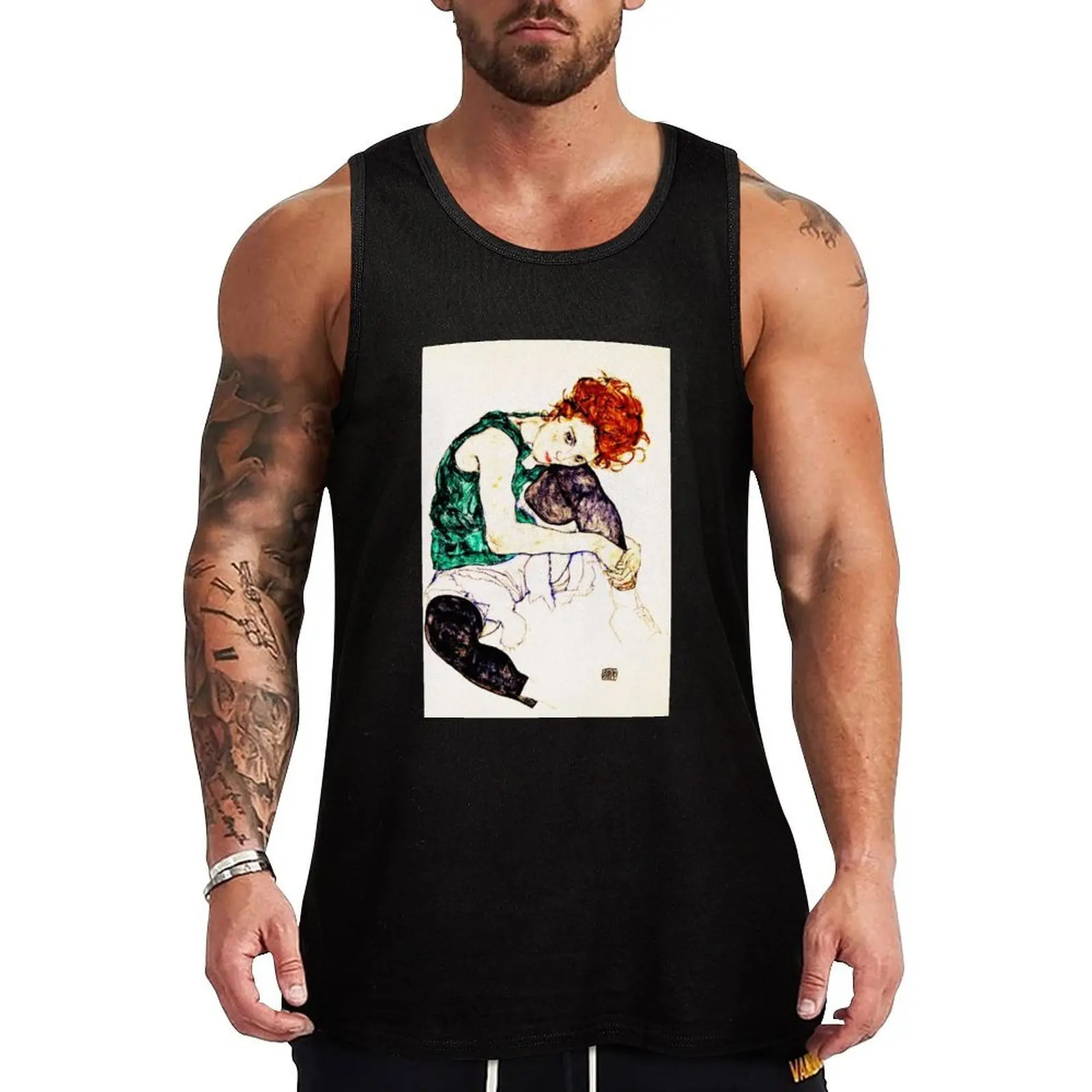 Egon Schiele | Seated Woman with Legs Drawn up Tank Top Casual Work Tank Top Utility Sleeveless Shirt
Egon Schiele | Seated Woman with Legs Drawn up Tank Top Casual Work Tank Top Utility Sleeveless Shirt
