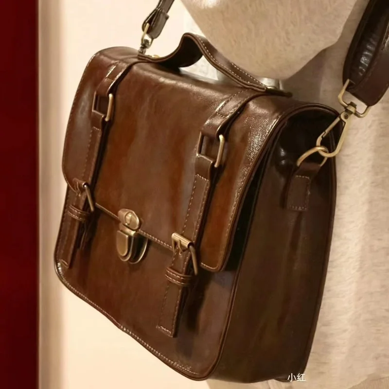 Retro Vintage Hasp Messenger Bag Japanese Jk Uniform Student High School Bag Fashion Office Lady Briefcase Crossbody Bag
Retro Vintage Hasp Messenger Bag Japanese Jk Uniform Student High School Bag Fashion Office Lady Briefcase Crossbody Bag