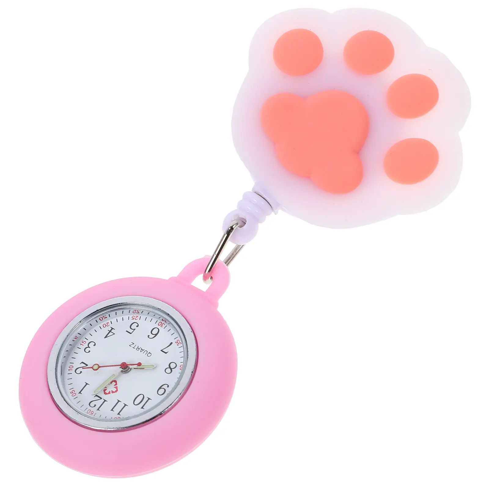 Nurse Pocket Paw Shape Clip-on Quartz Watch with Luminous Markers for Healthcare Workers Accurate Reliable
Nurse Pocket Paw Shape Clip-on Quartz Watch with Luminous Markers for Healthcare Workers Accurate Reliable