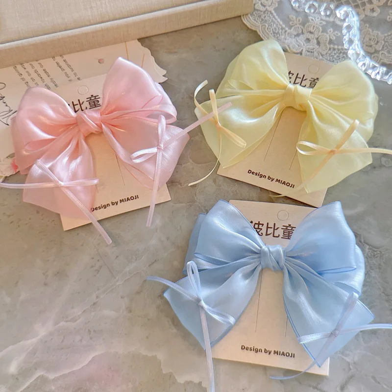 18 PCS/Lot, Shiny Silk Ribbon Bow Hair Clips For Baby Girls Sweet Ponytail Clips Headwear Children Hair Accessories
18 PCS/Lot, Shiny Silk Ribbon Bow Hair Clips For Baby Girls Sweet Ponytail Clips Headwear Children Hair Accessories