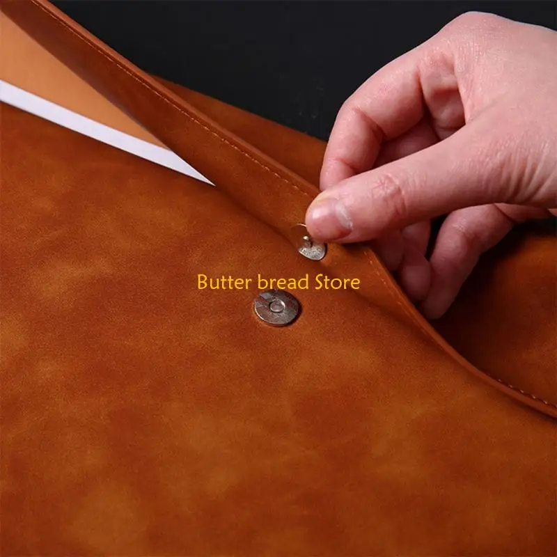 W89C Light Weight Leather File Organiser Pouches Water Resistant Document Folder Button Closure For Business Travel
W89C Light Weight Leather File Organiser Pouches Water Resistant Document Folder Button Closure For Business Travel