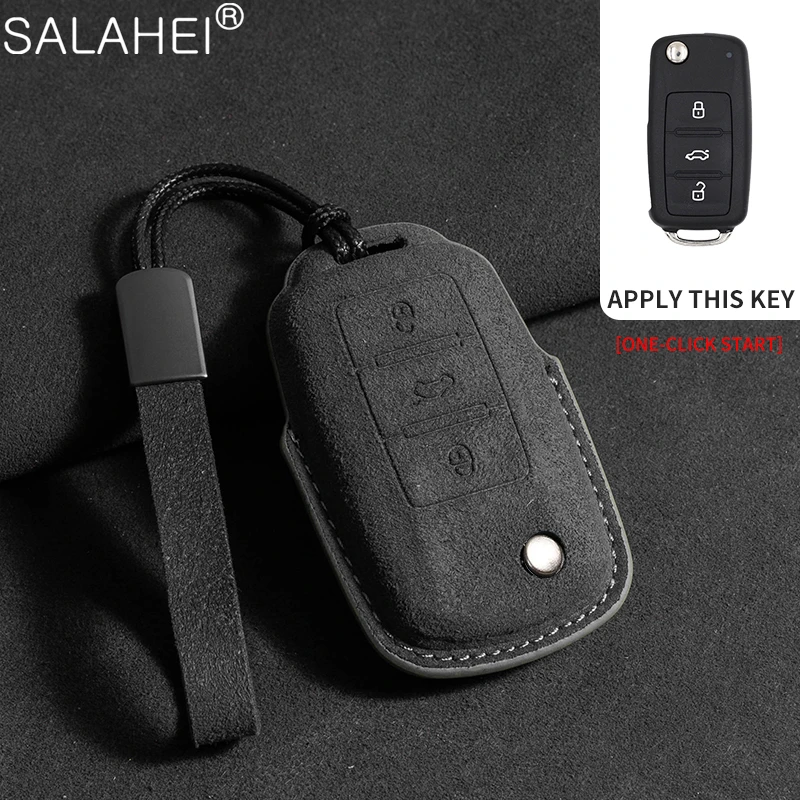 Suede Car Remote Key Case Cover For Volkswagen VW Polo Golf Passat Tiguan Beetle Caddy T5 Up Eos Skoda Seat Leon Car Accessories
Suede Car Remote Key Case Cover For Volkswagen VW Polo Golf Passat Tiguan Beetle Caddy T5 Up Eos Skoda Seat Leon Car Accessories
