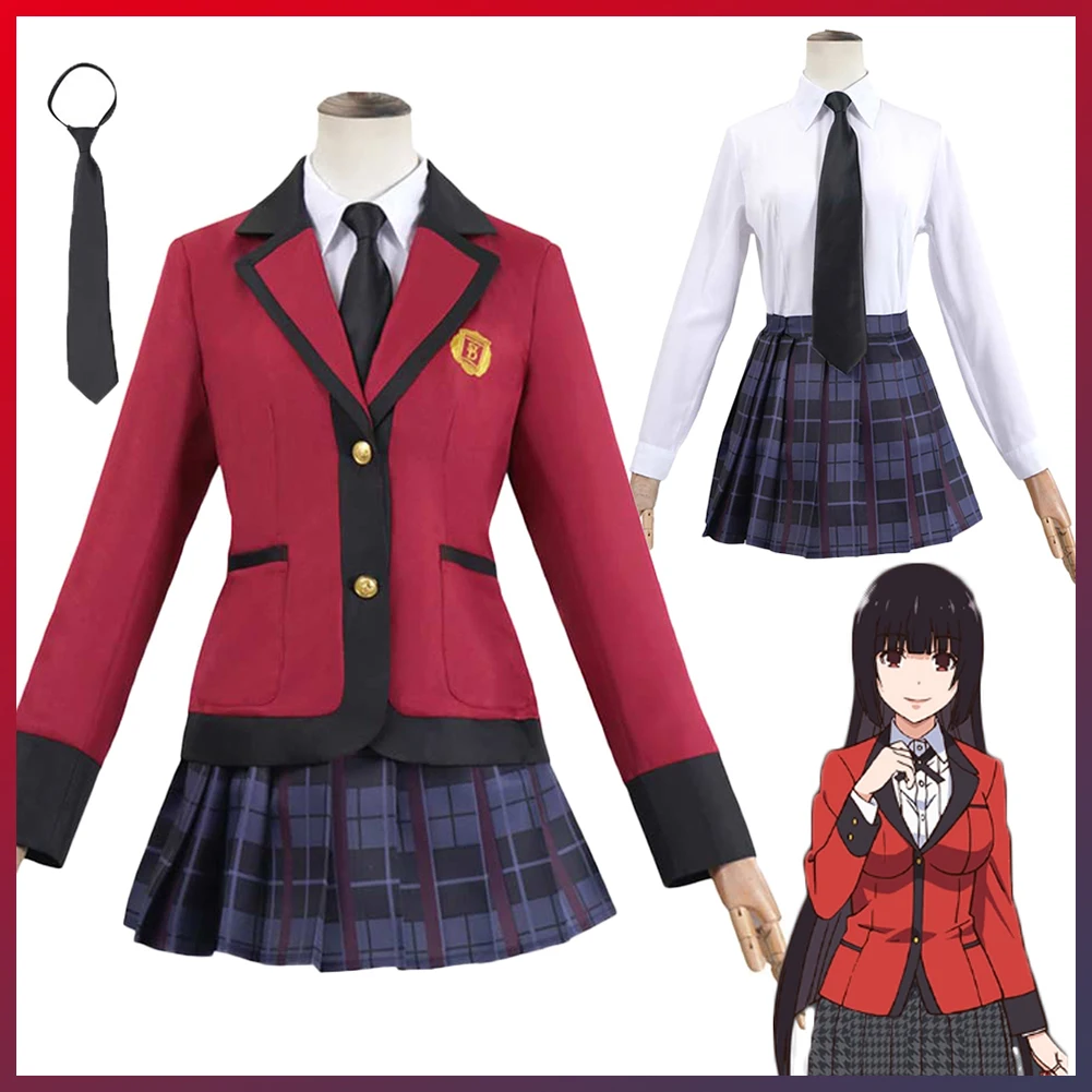 Disguise Jabami Yumeko Cosplay Clothing Student Uniform Anime TV Kakegurui Costume Women Role Play Fancy Dress Up Party Clothes
Disguise Jabami Yumeko Cosplay Clothing Student Uniform Anime TV Kakegurui Costume Women Role Play Fancy Dress Up Party Clothes