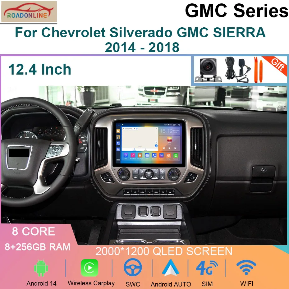 12.4 Inch Android 14 For Chevrolet Silverado GMC SIERRA 2014 - 2018 GPS Car Radio Multimedia Video Player Navigation 4G WIFI
12.4 Inch Android 14 For Chevrolet Silverado GMC SIERRA 2014 - 2018 GPS Car Radio Multimedia Video Player Navigation 4G WIFI