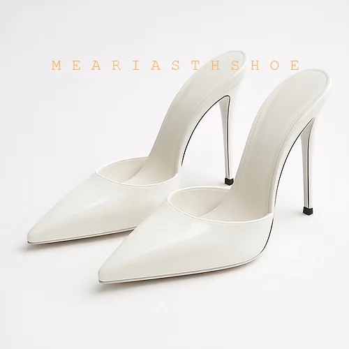 Wine Patent Leather Mule Pumps Sexy Slingback Party Evening Stilettos Slip On Outdoor Slipper Thin High Heels Pointed Toe Shoes
Wine Patent Leather Mule Pumps Sexy Slingback Party Evening Stilettos Slip On Outdoor Slipper Thin High Heels Pointed Toe Shoes