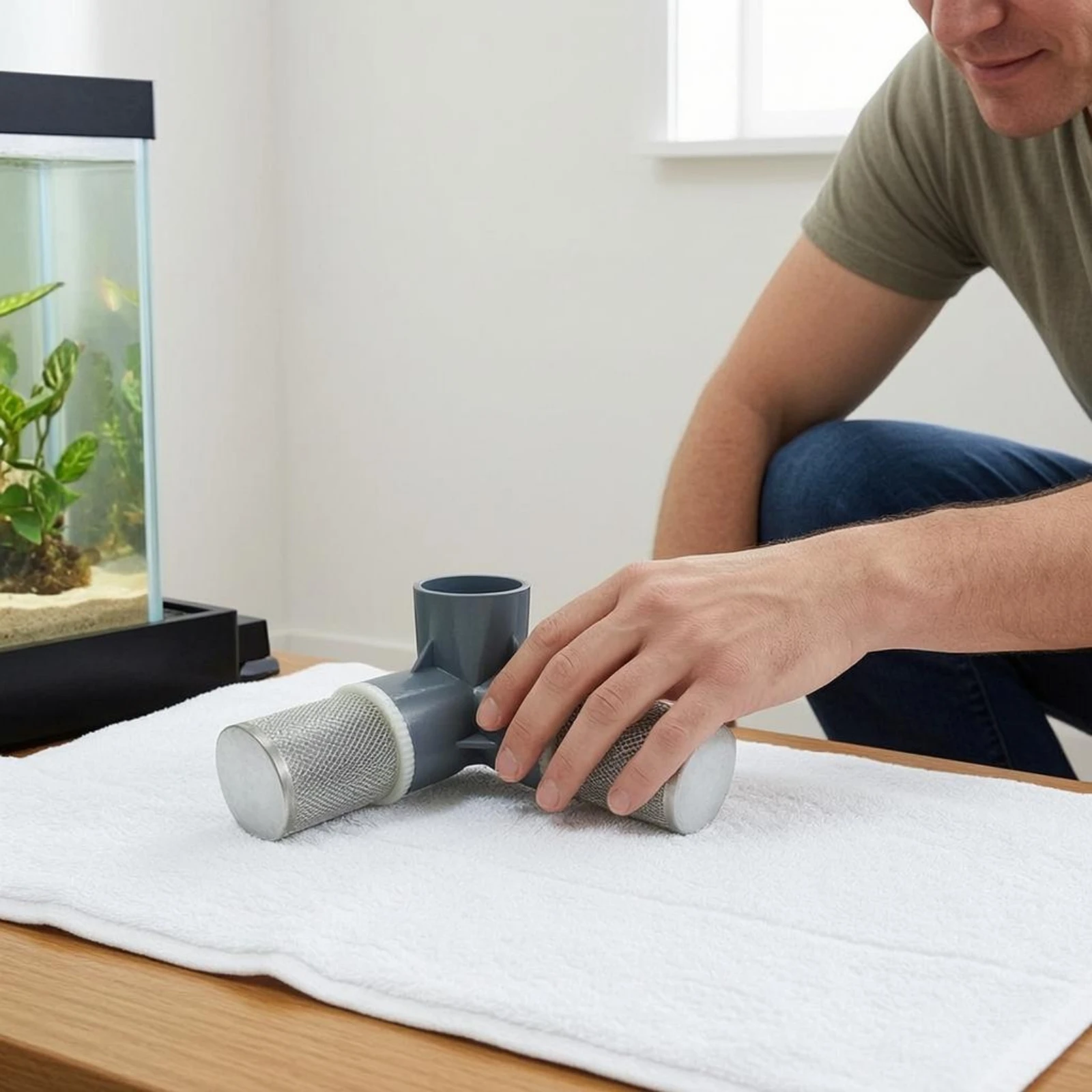 Mesh Filter Pipe Fitting PVC Three-Way Pipe Fitting Plumbing Part Gray
Mesh Filter Pipe Fitting PVC Three-Way Pipe Fitting Plumbing Part Gray