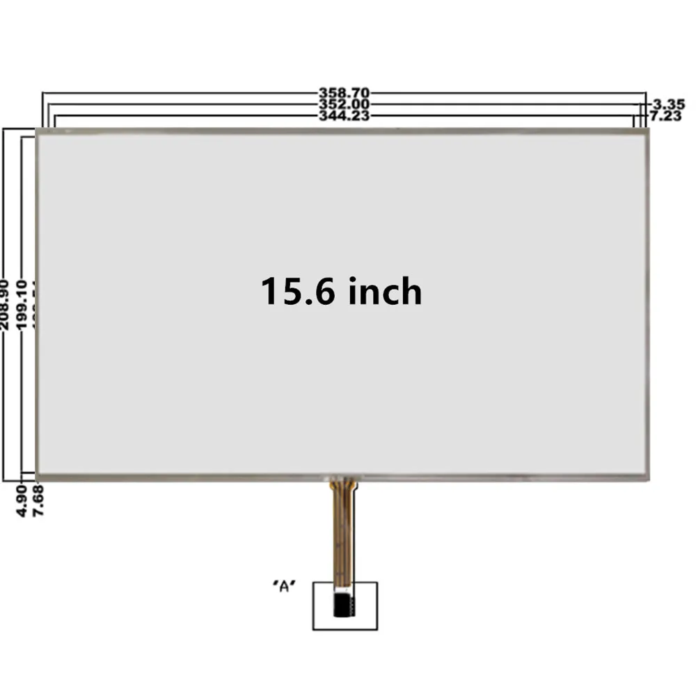 15.6-inch 358mm*208mm Universal 4pin resistive touch screen digitizer control Panel glass DVD multimedia medical equipment
15.6-inch 358mm*208mm Universal 4pin resistive touch screen digitizer control Panel glass DVD multimedia medical equipment