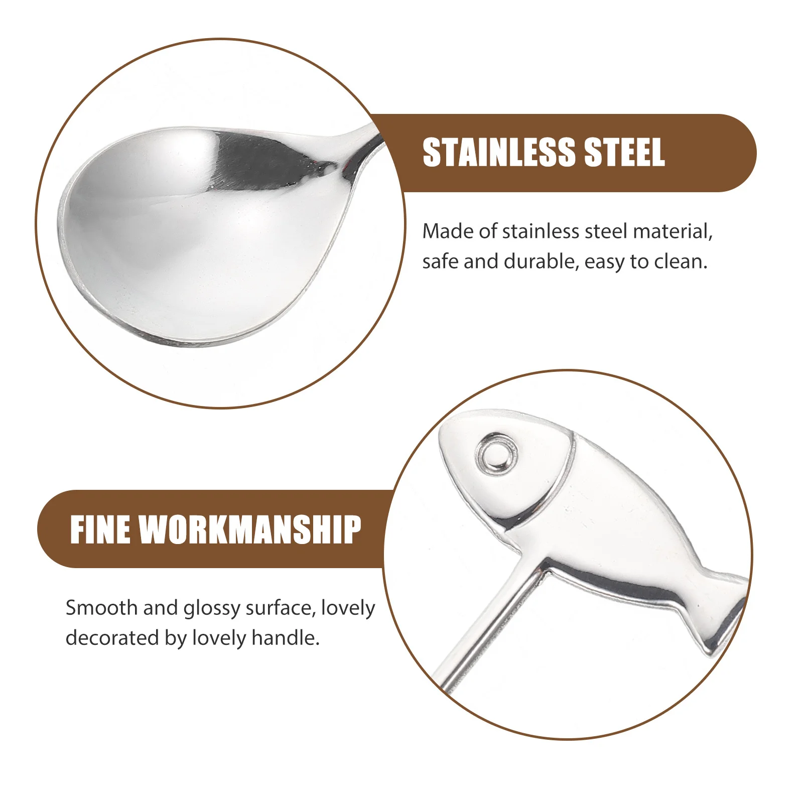 3pcs Stainless Steel Dessert Spoons Coffee Cake Sugar Spoon Set With Wood Handle Multi-Function Reusable Household Food Scoop
3pcs Stainless Steel Dessert Spoons Coffee Cake Sugar Spoon Set With Wood Handle Multi-Function Reusable Household Food Scoop