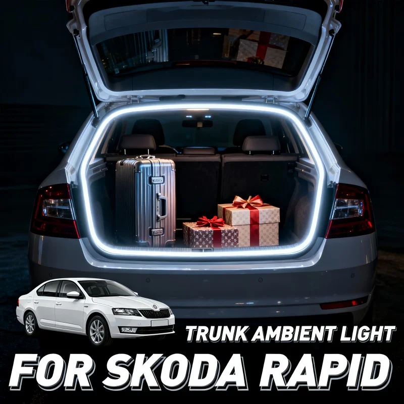 Подсветка багажника для SKODA RAPID, фоновая подсветка заднего багажника, декоративное освещение автомобиля, аксессуары для тюнинга
Подсветка багажника для SKODA RAPID, фоновая подсветка заднего багажника, декоративное освещение автомобиля, аксессуары для тюнинга